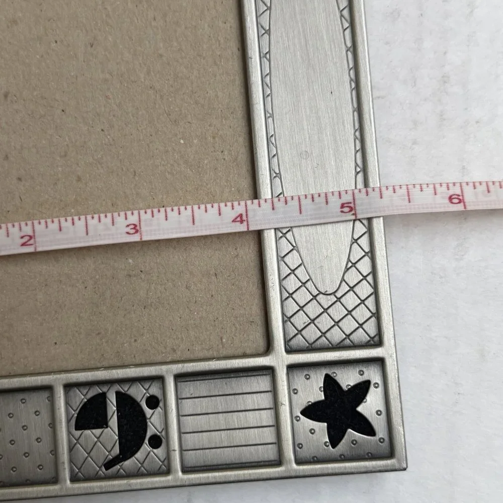 Metal‎ Engravable Baby Frame Photo Standing Hearts Star Carriage Gift Decor